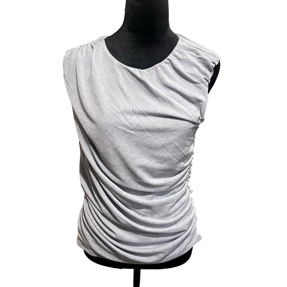 Express Ruched Front Blouse – Light Blue – Large – New With Tags‎